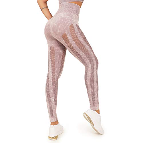 WOWENY Mallas Pantalones Deportivos Leggings Mujer Mallas Deportivas Fitness Leggins Polainas de Yoga Training Fitness Estiramiento (A-Violeta, S)