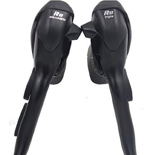 YOBAIH Micronew 8 Camino Velocidad Desviador Groupset Shifter Dip Palancas SB-R482 (2x8) SB-R483 (3x8) Desviador de Bicicletas Set for Shimano Manetas Freno Bicicleta (Size : 1pair SB483)