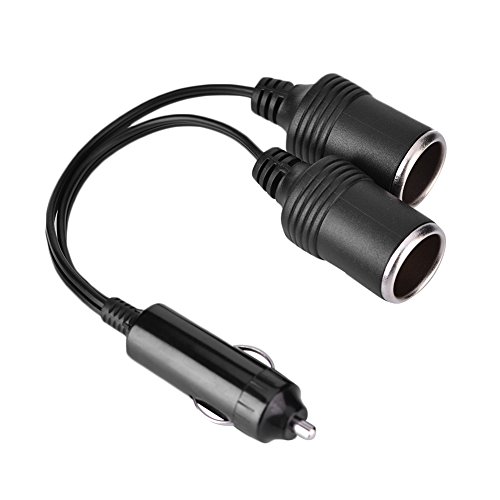 Zerone - Cable alargador para mechero de coche (12 V, 24 V, macho a hembra, 2 vías)