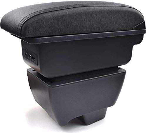 ZHAOHAOSC   , para Mahindra Bolero   reposabrazos de Coche reposabrazos de Cuero Caja de Almacenamiento USB Consola Central decoración Accesorios de Coche Estilo de Coche