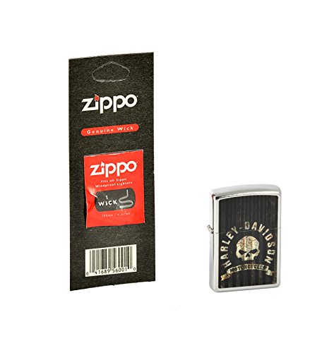 Zippo 60.000.088.1 Mechero de Harley-Davidson metal plus de repuesto de la-la mecha, Zippo Collection 2015, Street de cromo