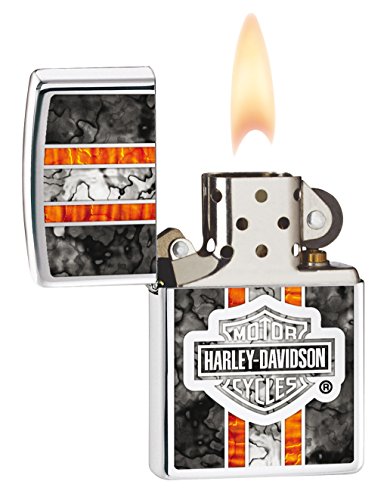 Zippo Feuerzeug Harley Davidson Encendedor, Cromado, High Polish Chrome, Talla única