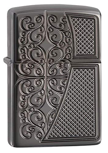 Zippo Mechero de Gasolina Filigree Front Back Armor.