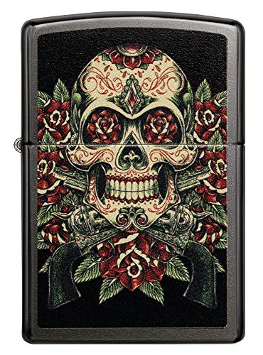 Zippo Skull Roses Design Encendedor, latón, 5,83,81,2