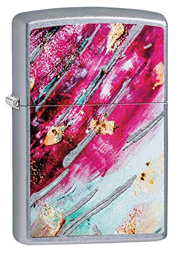 Zippo Unisex's Rust Patina Design 4 - Mechero Resistente al Viento, Cromo, Regular