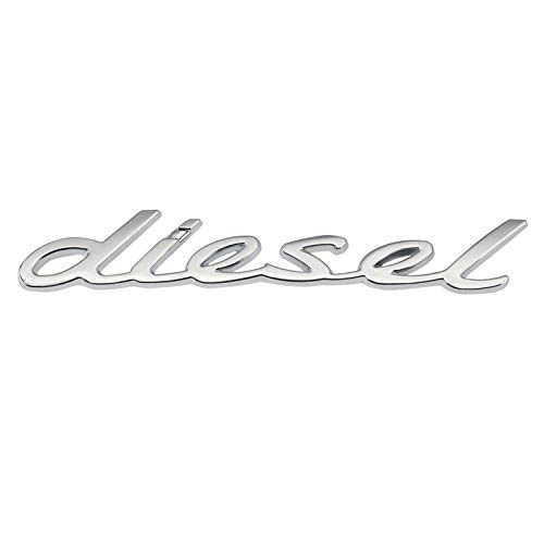 ZKL shop Logo Pegatina de Coche Emblema Insignia Calcomanías para Mazda Chevrolet Opel Audi Volvo Nissan Jeep Honda Subaru Dodge Lexus Chrysler (Color Name : Diesel Silver)