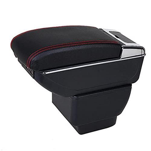 Zyuan Reposabrazos Caja de reposabrazos para Mazda 2 reposabrazos en Caja de Almacenamiento de automóviles para Mazda PU Cuero para Mazda 2 / Demio / Mazda2 Box Box Accesorios Interiores ShanDD