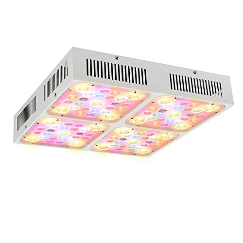 38W LED Lámpara De Planta COB De Espectro Completo Con Interruptor Doble Para Vegetales Y Floración, Lámpara De Cultivo Con Cuerda Ajustable Para Plantas De Interior Siembra En Crecimiento