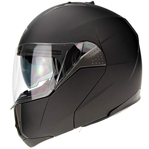 3GO HELMETS Casco Completo, Hombre, Negro, S