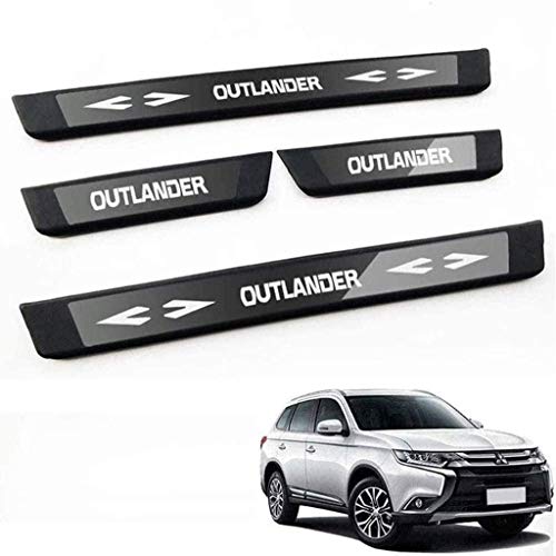 4 x Coche Barra Puerta Tiras De Umbral, para Mitsubishi Outlander 2013-2020, Antideslizante AntiarañAzos Decoración para Coche Protección Pegatina