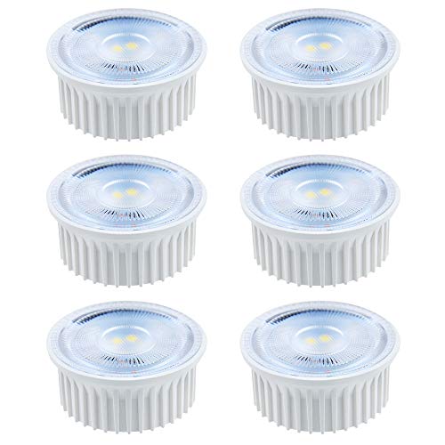 6 módulos LED de 5 W con lente 230 V 2 cm extra plano luz diurna flood (6500 K 38°, 6 unidades)