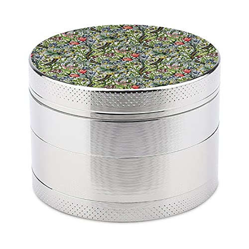 Abrader,Pimienta y sal Metal Abrader,Mini molinillo manual de especias multifuncional cocina-William Morris Golden Lily Floral Chintz