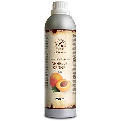 Aceite de albaricoque 250ml - Prunus Armeniaca Kernel Oil - Italia - 100% puro y natural - los mejores beneficios para la piel - Cabello - Cuerpo - Cuidado facial - Masaje