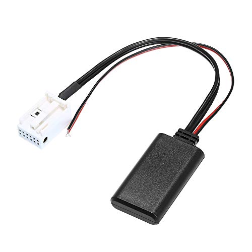 Adaptador de Cable de Audio CarElectronics Auxiliar estéreo inalámbrica BT de 12 Pines para Mercedes Benz para W169 W245 W203 W209 W164