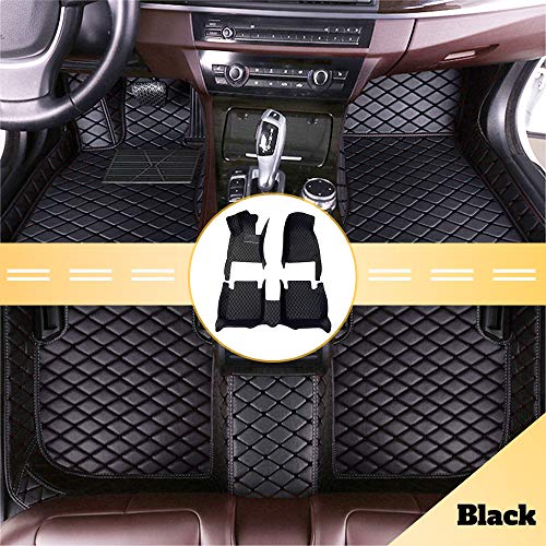 Alfombrillas de Coche Moquetas para Mercedes-Benz S-Class W140 2004-2013 Alfombras de Cuero Tapetes de Piso (Negro)