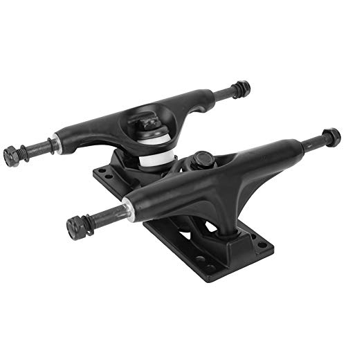 Alomejor 2 Unids Skateboard Trucks Profesional Bracke Puente Puente para Skateboard Belt Drive Truck 4 Rueda Longboard