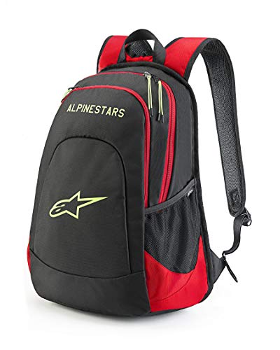 Alpinestars Defcon Mochila, Unisex Adulto, Negro/Red/Hi Vis Amarillo, OS