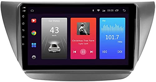 Android 10.0 Car Stereo Sat Nav para Mitsubishi Lancer IX GLX 2006-2010 Unidad Principal Sistema de navegación GPS SWC 4G WiFi BT Mirror Link USB Carplay Integrado