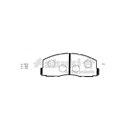 ashuki pastillas de freno, freno delantero ZB Mitsubishi Tredia (A21 _)