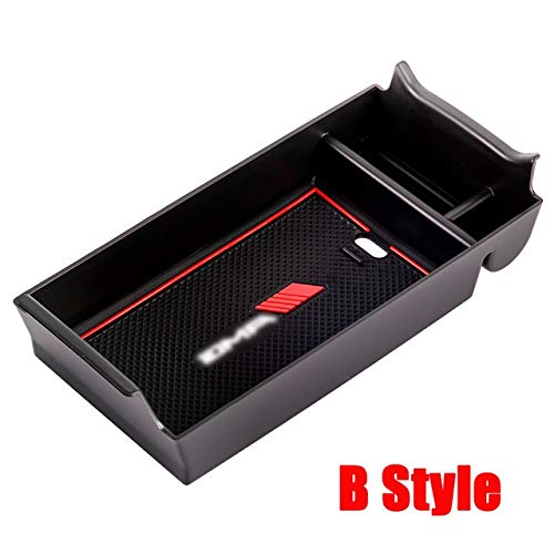 Auartmetion 1pc for Mercedes Benz Clase B CLA W247 B180 B200 C118 CLA250 220d 2020 Coches reposabrazos Central Bandeja Organizador Caja de Almacenamiento Titular (tamaño : B Style)