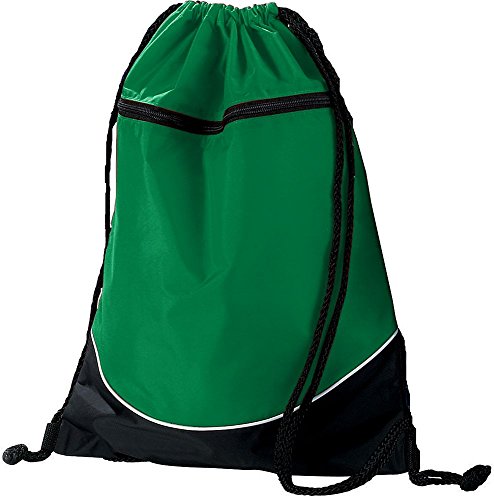 Augusta Sportswear Tri Color Drawstring Backpack Os Kelly/Black/White