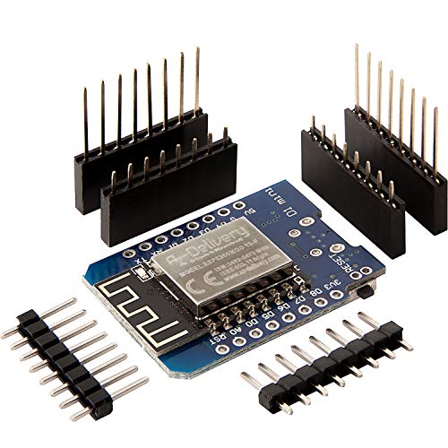 AZDelivery D1 Mini NodeMcu Wifi con ESP8266-12F CH340G Modulo WLAN Lua compatible con Arduino con E-Book incluido!