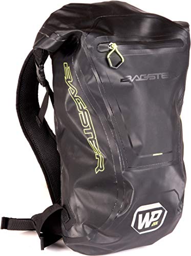 Bagster WP20 - Mochila para moto, color negro y verde neón