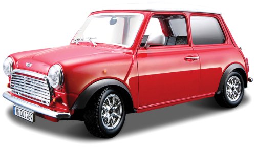 Bburago Mini Cooper (1969) rojo-18/43206, Color Rojo (18-43206)