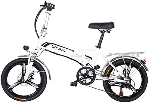 Bicicletas eléctricas para adultos Bicicleta eléctrica de ciudad plegable de 20 "350 W, Bicicleta eléctrica asistida Bicicleta deportiva con batería de litio extraíble de 48 V 10,5 / 12,5 Ah, Bicicl