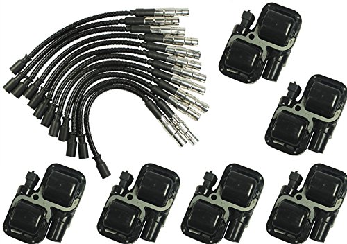 Bobinas de encendido GOWE con juego de cables de enchufe para Mercedes-Benz C CL CLK ML Clase