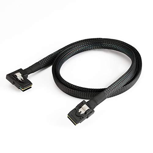 CableDeconn-Cable Interno 0.7 m Mini SAS, 36 Pines 8087 a SFF-8087 Left 90 Degree