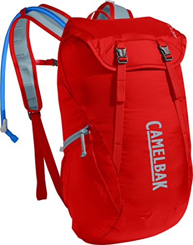 CAMELBAK Arete Pack de hidratación, Unisex Adulto, Fiery Red/Stone Blue, 18 l