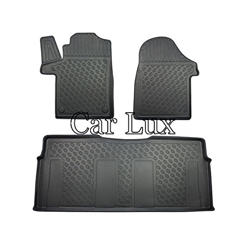 Car Lux AR04644 - Alfombras Alfombrillas de Goma Exclusiv Tipo cubeta 3D para Vito Tourer W447 Desde 2014-