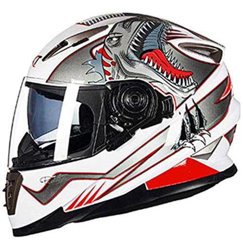 Casco De Motocicleta De Cara Completa De Doble Lente Anti Niebla Hombres Casco De Carreras De Motocross Casco De Protección De Motocicleta De Carretera Modular