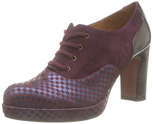 Chie Mihara Joop, Zapatos de Cordones Oxford Mujer, Rojo (Chess Grape Ante Grape Nilo Grape Grape), 37 EU