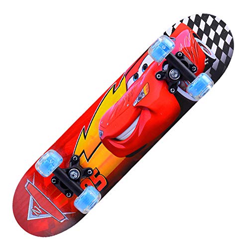 CYYMY 60cm Monopatin Skateboard con Ruedas de Luz| Skateboard 4 Ruedas | Monopatin | Skateboard con Rodamientos | Tabla Skate | Skateboard Completo |para Principiantes Niños,01