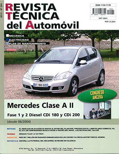 Documentación técnica RTA 224 MERCEDES CLASSE A II FASE 1 et 2 (2004 -2012)