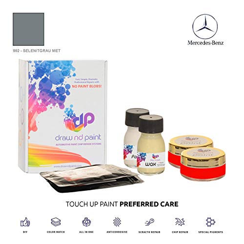 DrawndPaint for/Mercedes C-Class Cabrio/SELENITGRAU Met - 992 / Touch-UP Sistema DE Pintura Coincidencia EXACTA/Preferred Care