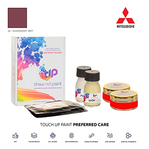 DrawndPaint for/Mitsubishi Santamo/Raspberry Met - QI/Touch-UP Sistema DE Pintura Coincidencia EXACTA/Preferred Care