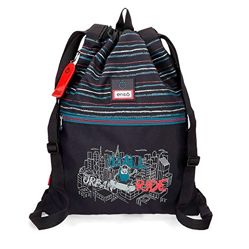 Enso Wall Ride Mochila Saco Negro 35x46 cms Poliéster