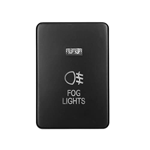 Estilismo de automóviles y accesorios corporales 12V Coche Luz Push Botón Niebla Punto de conducción Luz trasera LED Luz Interruptor de barra de luz para Mitsubishi Mirage La Outlander ZK PAJERO SPORT