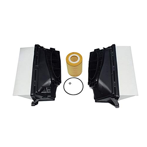 Flowing CHENZHEN Kit de Filtro de Aire y Aire del Motor del automóvil Ajuste para Mercedes Benz W164 W166 W211 W212 6420940000 6421800009 CZ (Color : As Shown)