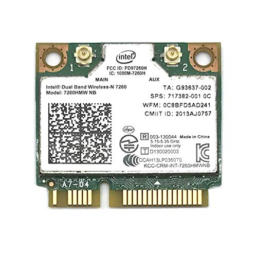 For Intel Wireless-N 7260 7260HMW NB Mini PCI-E 802.11b/g/n 300M WiFi Card for HP EliteBook 820 840 850 FIT 400PO 600PO 800EO