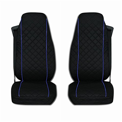 Fundas de asiento para Actros MP2 MP3 2000-2014, color negro y azul