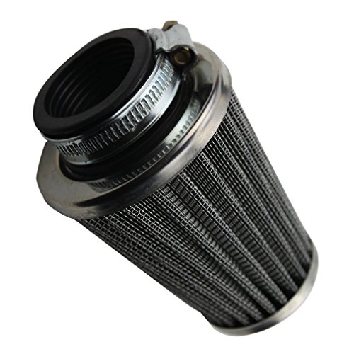 GOOFIT Filtro de Aire Conico Minimoto 35mm Vertical Universal Pit Bike reemplazo para 47cc 49cc 50cc 70cc 90cc 110cc 125cc Motocross Ciclomotor Pocket Bike Scooter Quad Negro