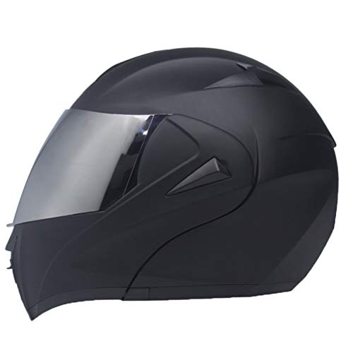 Hombres Doble Lente Flip Up Cascos de Motocross Anti Fog a Prueba de Viento Adulto montaña Carretera Motocicleta Casco anticaída Shockproof Seguridad Modular Racing Casco