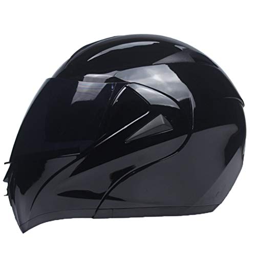 Hombres Doble Lente Flip Up Cascos de Motocross Anti Fog a Prueba de Viento Adulto montaña Carretera Motocicleta Casco anticaída Shockproof Seguridad Modular Racing Casco