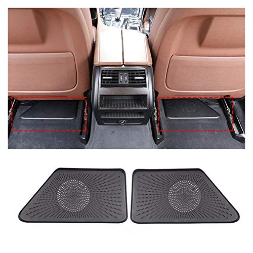 HUAER Cubiertas De Polvo De Salida De Aire Acondicionado De 2 UNIDS, Cubierta De Salida De Ventilación De Conductos Debajo del Ajuste del Asiento para BMW 5 Series F10 2011-2017 (Color Name : Black)