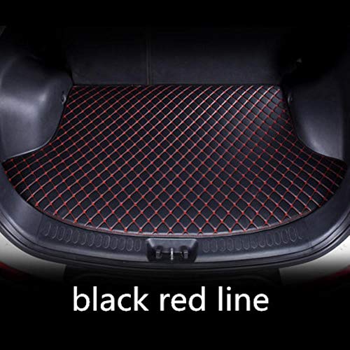 Hunulu Funda para Maletero De Coche, para Maletero De Coche para Mercedes Benz Cla C117 Cl Clase R Clase S Clase E W213 Alfombrillas para Maletero para Coche Accesorios Coche, Línea Roja Negra