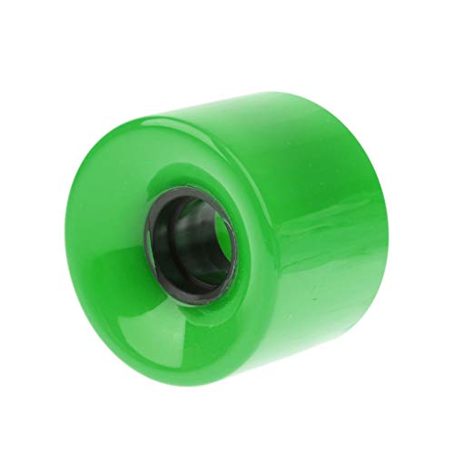 KangFang-Ge, 2019 - Monopatín de monopatín sólido con ruedas de poliuretano elástico duradero para monopatín Mini Cruiser Longboard (color verde)